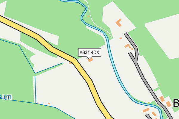 AB31 4DX map - OS OpenMap – Local (Ordnance Survey)