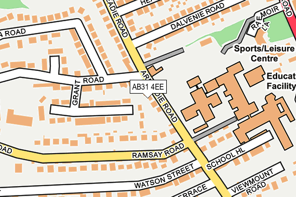 AB31 4EE map - OS OpenMap – Local (Ordnance Survey)