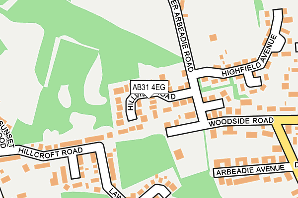 AB31 4EG map - OS OpenMap – Local (Ordnance Survey)