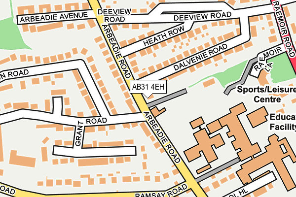 AB31 4EH map - OS OpenMap – Local (Ordnance Survey)