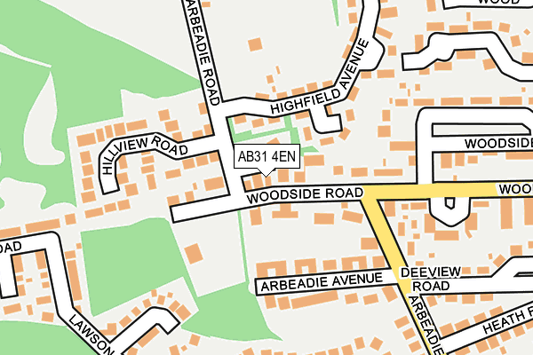 AB31 4EN map - OS OpenMap – Local (Ordnance Survey)