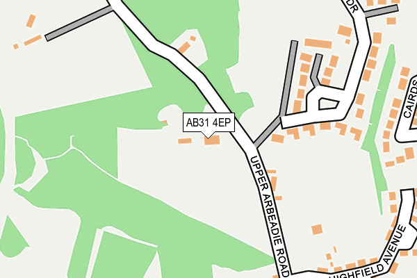 AB31 4EP map - OS OpenMap – Local (Ordnance Survey)