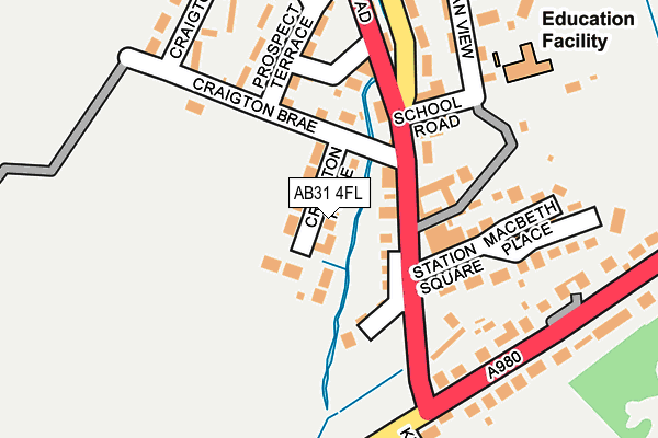 AB31 4FL map - OS OpenMap – Local (Ordnance Survey)