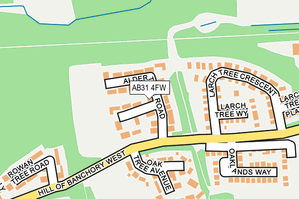 AB31 4FW map - OS OpenMap – Local (Ordnance Survey)