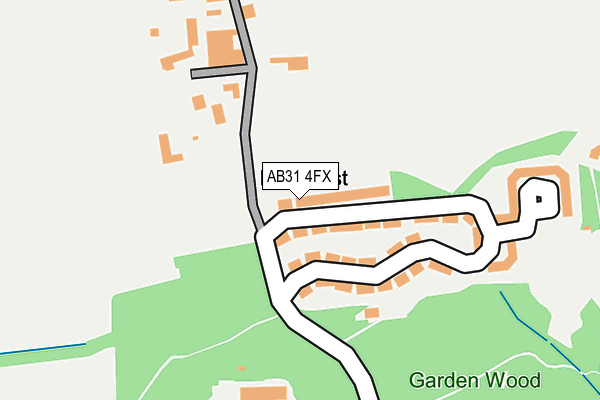 AB31 4FX map - OS OpenMap – Local (Ordnance Survey)