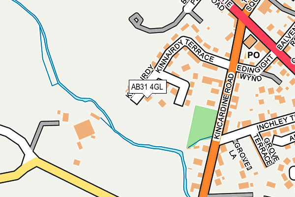 AB31 4GL map - OS OpenMap – Local (Ordnance Survey)