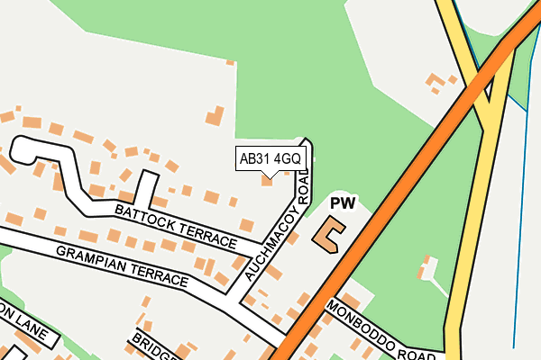 AB31 4GQ map - OS OpenMap – Local (Ordnance Survey)