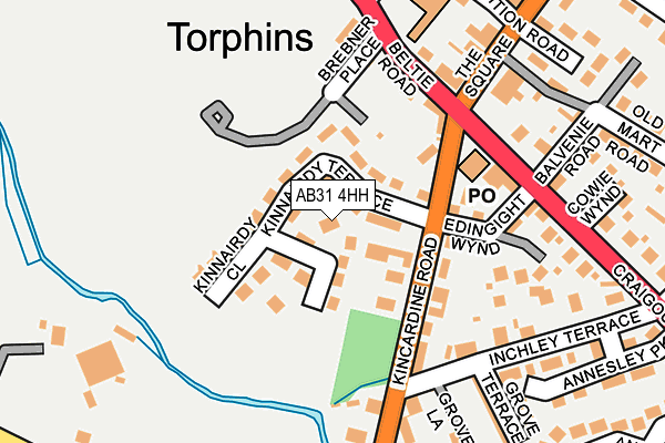 AB31 4HH map - OS OpenMap – Local (Ordnance Survey)