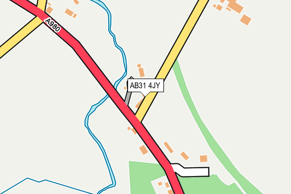 AB31 4JY map - OS OpenMap – Local (Ordnance Survey)