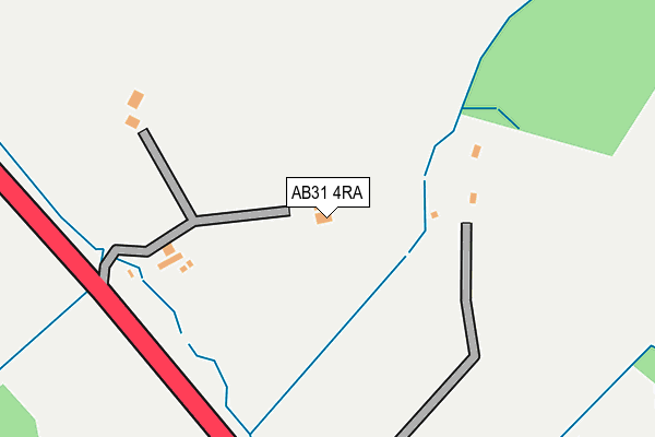 AB31 4RA map - OS OpenMap – Local (Ordnance Survey)