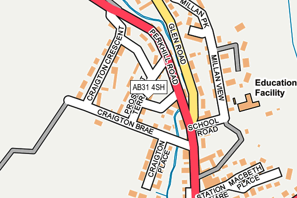 AB31 4SH map - OS OpenMap – Local (Ordnance Survey)