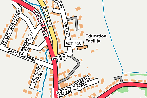 AB31 4SU map - OS OpenMap – Local (Ordnance Survey)
