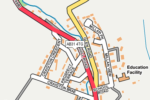 AB31 4TG map - OS OpenMap – Local (Ordnance Survey)