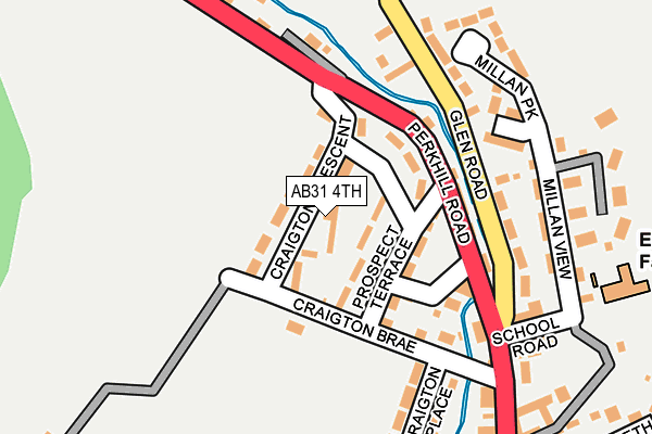 AB31 4TH map - OS OpenMap – Local (Ordnance Survey)