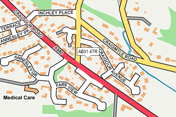 AB31 4TR map - OS OpenMap – Local (Ordnance Survey)