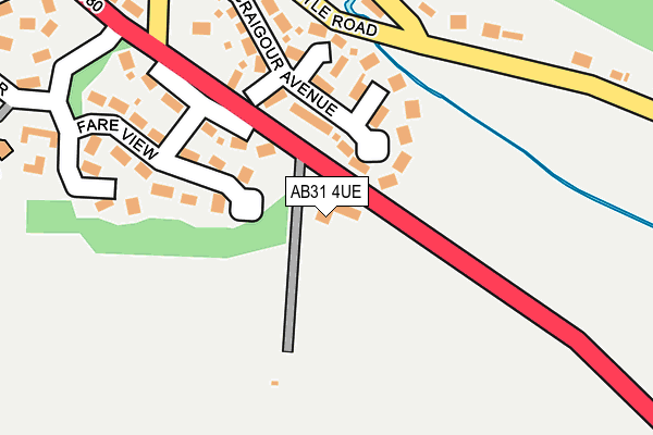 AB31 4UE map - OS OpenMap – Local (Ordnance Survey)