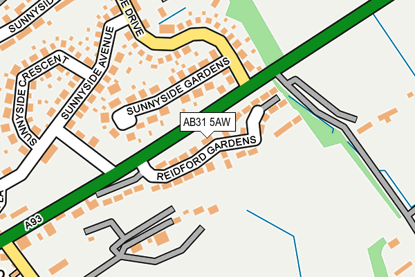AB31 5AW map - OS OpenMap – Local (Ordnance Survey)