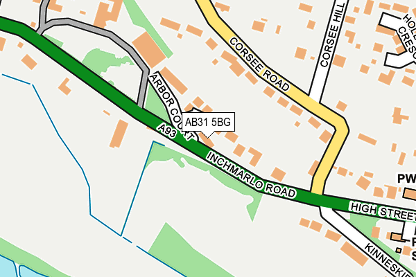 AB31 5BG map - OS OpenMap – Local (Ordnance Survey)