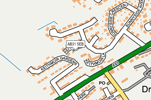 AB31 5EB map - OS OpenMap – Local (Ordnance Survey)