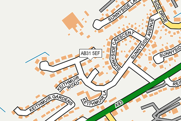 AB31 5EF map - OS OpenMap – Local (Ordnance Survey)
