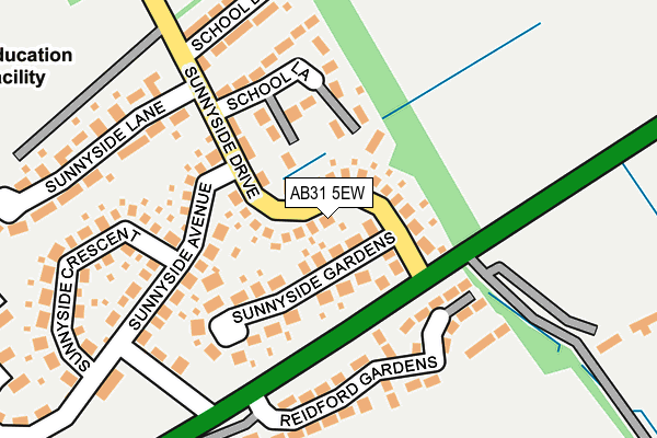 AB31 5EW map - OS OpenMap – Local (Ordnance Survey)