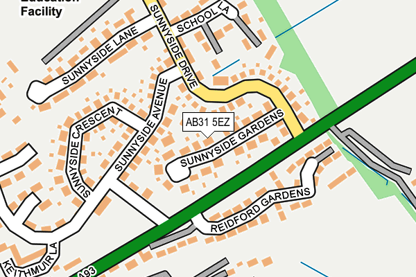 AB31 5EZ map - OS OpenMap – Local (Ordnance Survey)