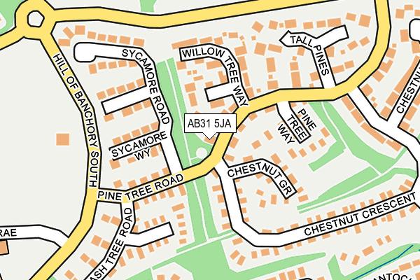 AB31 5JA map - OS OpenMap – Local (Ordnance Survey)