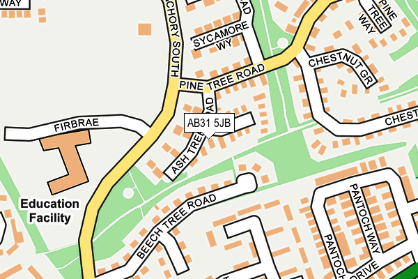 AB31 5JB map - OS OpenMap – Local (Ordnance Survey)