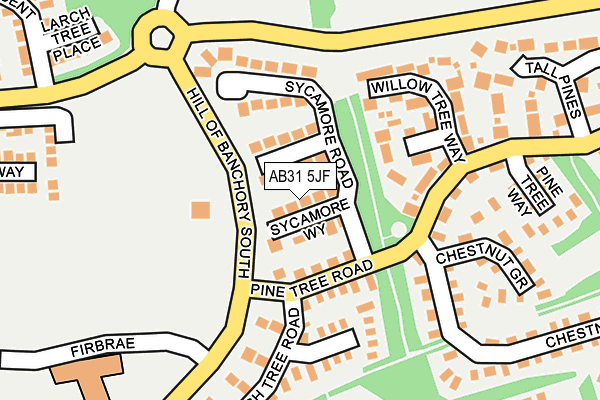 AB31 5JF map - OS OpenMap – Local (Ordnance Survey)
