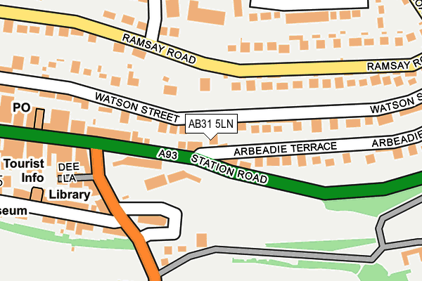 AB31 5LN map - OS OpenMap – Local (Ordnance Survey)