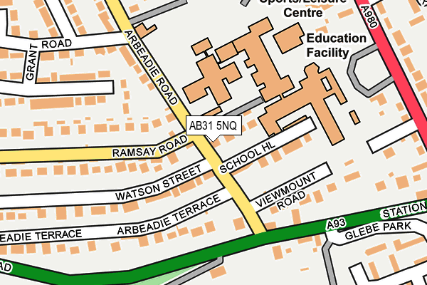 AB31 5NQ map - OS OpenMap – Local (Ordnance Survey)