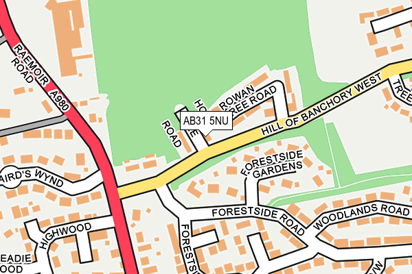 AB31 5NU map - OS OpenMap – Local (Ordnance Survey)