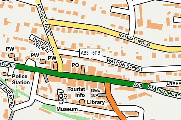 AB31 5PB map - OS OpenMap – Local (Ordnance Survey)