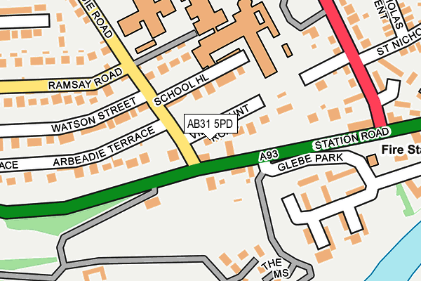 AB31 5PD map - OS OpenMap – Local (Ordnance Survey)