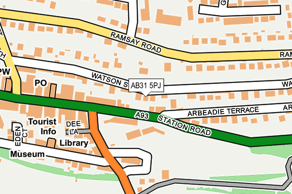 AB31 5PJ map - OS OpenMap – Local (Ordnance Survey)