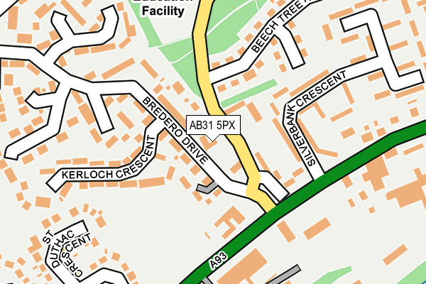 AB31 5PX map - OS OpenMap – Local (Ordnance Survey)