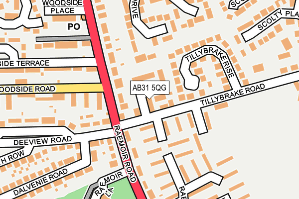 AB31 5QG map - OS OpenMap – Local (Ordnance Survey)