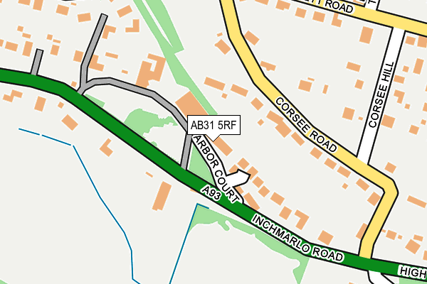 AB31 5RF map - OS OpenMap – Local (Ordnance Survey)