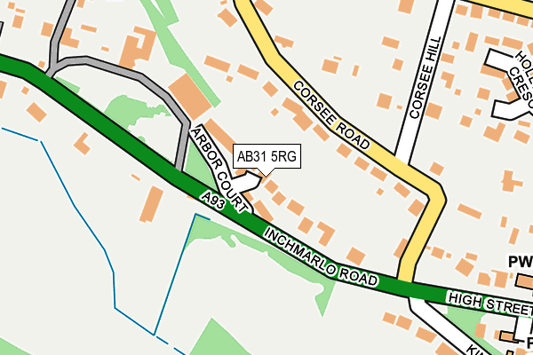 AB31 5RG map - OS OpenMap – Local (Ordnance Survey)