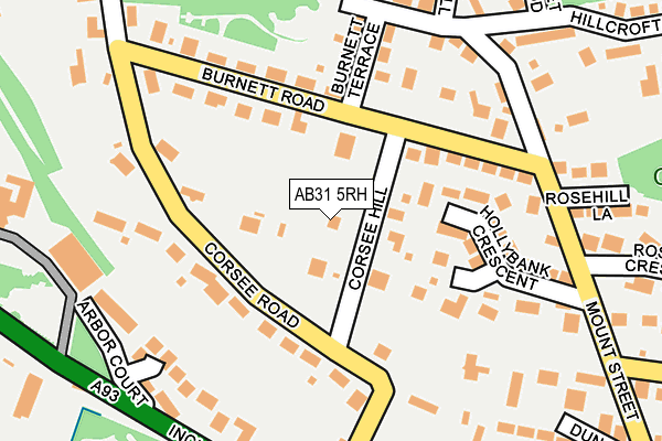 AB31 5RH map - OS OpenMap – Local (Ordnance Survey)