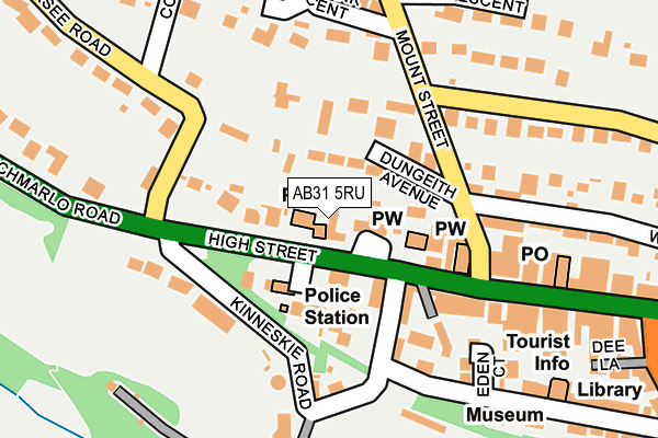AB31 5RU map - OS OpenMap – Local (Ordnance Survey)