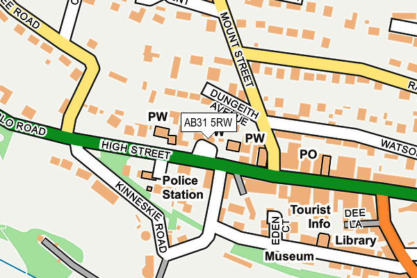 AB31 5RW map - OS OpenMap – Local (Ordnance Survey)
