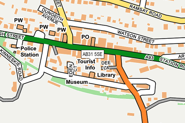 AB31 5SE map - OS OpenMap – Local (Ordnance Survey)
