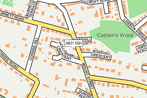 AB31 5SH map - OS OpenMap – Local (Ordnance Survey)