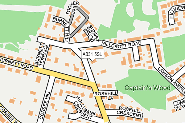 AB31 5SL map - OS OpenMap – Local (Ordnance Survey)