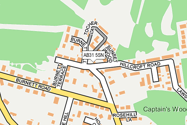 AB31 5SN map - OS OpenMap – Local (Ordnance Survey)