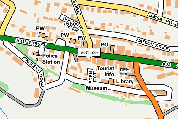 AB31 5SR map - OS OpenMap – Local (Ordnance Survey)