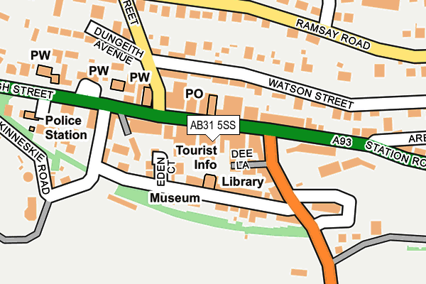 AB31 5SS map - OS OpenMap – Local (Ordnance Survey)