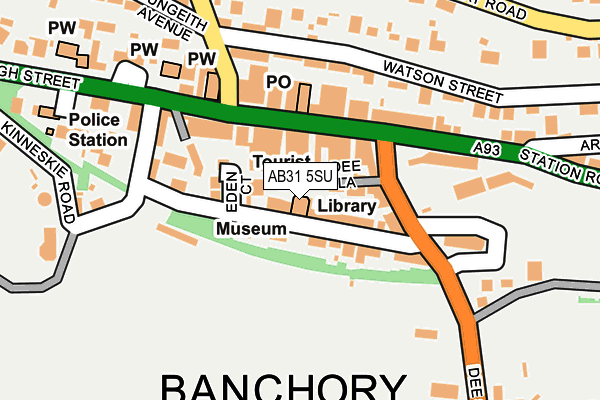 AB31 5SU map - OS OpenMap – Local (Ordnance Survey)