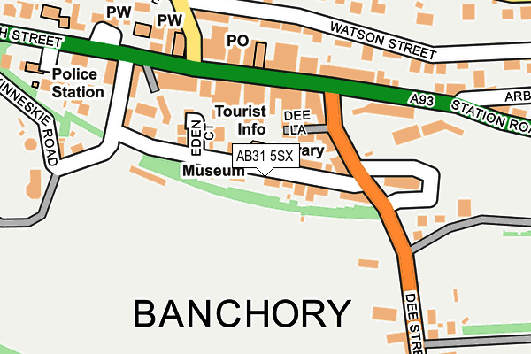 AB31 5SX map - OS OpenMap – Local (Ordnance Survey)